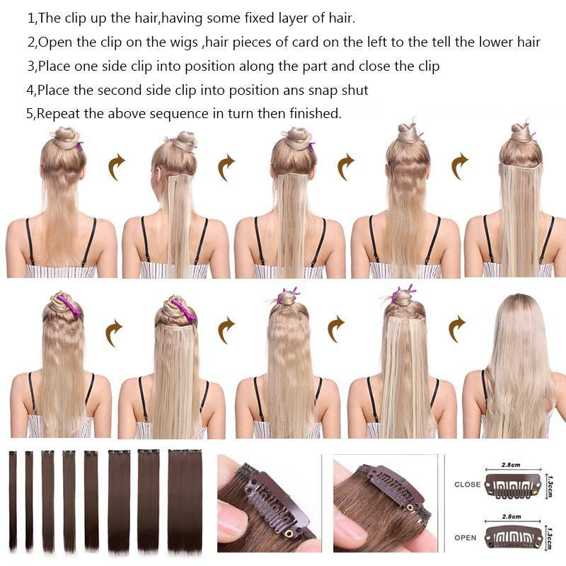 how to open hair extension clips